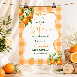 Poster Boas-vindas ao Chá de Bebê A Little Cutie