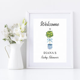 Poster Boas-vindas ao Chá de Bebê da Laranjeira