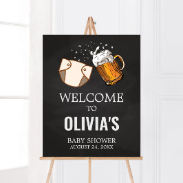 Poster Boas-vindas ao Chá de fraldas Huggies e Chuggies