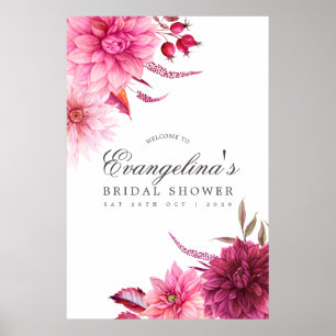 Poster Boas-vindas ao Chá de panela de outono de Borgonha