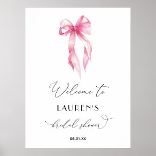 Poster Boas-vindas ao Chá de panela do Casando Rosa Esbra