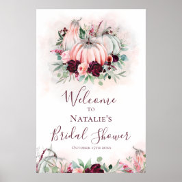 Poster Boas-vindas ao Chá de panela Pumpkin