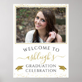 Poster Boas-vindas ao Dourado Partido da Celebração de Gr