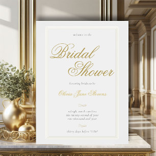 Poster Boas-vindas ao Elegante Classic Triple Frame Chá d