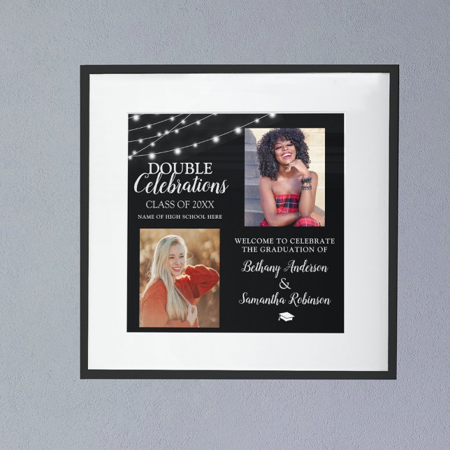 Poster Boas-vindas ao Graduação de Foto Duplo 2 (Criador carregado)