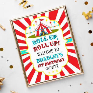 Poster Boas-vindas ao grande primeiro aniversario de circ