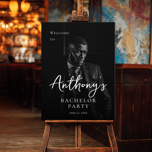 Poster Boas-vindas ao na moda moderno partido de solteiro (Criador carregado)