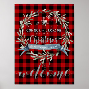 Poster Boas-vindas ao Natal da Xadrez de Buffalo