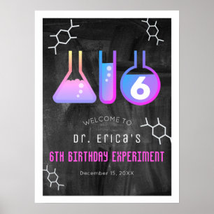 Poster Boas-vindas ao Pk Birthday do Experimento de Ciênc