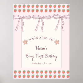 Poster Boas-vindas ao Primeiro Aniversário da Faixa Rosa