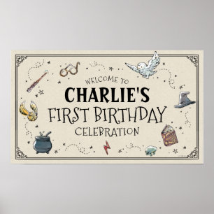 Poster Boas-vindas ao Primeiro Aniversário de Harry Potte