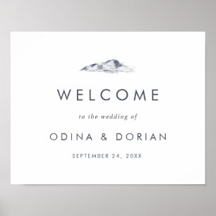 Poster Boas-vindas ao Simple Mountain Wedding