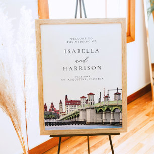 Poster Boas-vindas ao Skyline da RUA AUGUSTINE Florida