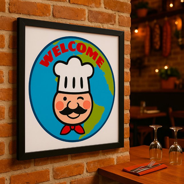 Poster Boas-vindas aos Chefs (Criador carregado)