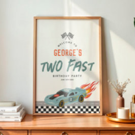 Poster Boas-vindas aos dois carros rápidos de segundo ani