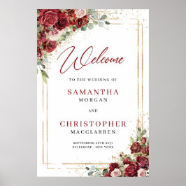 Poster Boas-vindas aos rosas eucaliptos