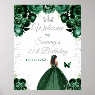 Poster Boas-vindas de aniversário da Princesa de Pele Mor