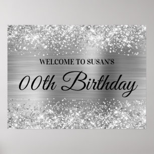 Poster Boas-vindas de aniversário de qualquer idade com b