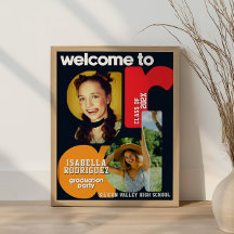 Boas-vindas de formatura do ensino médio moderno