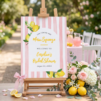 Poster Boas-vindas do Main Squeeze Summer Lemon Chá de No