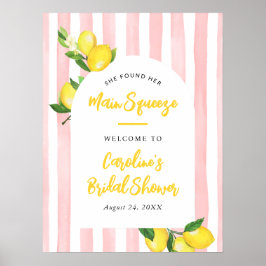 Poster Boas-vindas do Main Squeeze Summer Lemon Chá de No