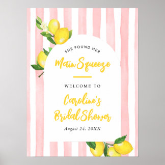 Poster Boas-vindas do Main Squeeze Summer Lemon Chá de No