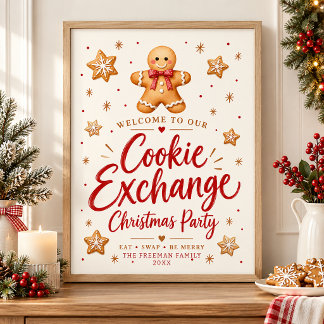 Poster Boas-vindas Personalizadas para Troca de Biscoitos