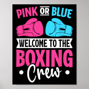 Poster Boas-Vindas, Rosa Ou Azul, À Tripulação De Boxing,