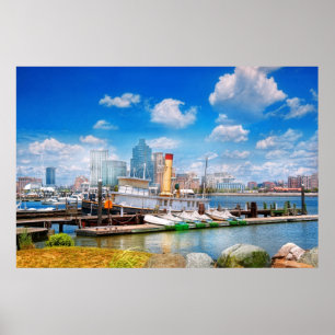 Póster Boat - Balitimore, MD - Steam tug Baltimore 1906