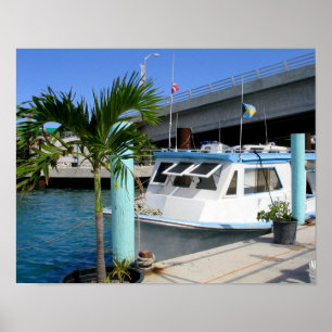 Póster Boat & Bridge, Nassau