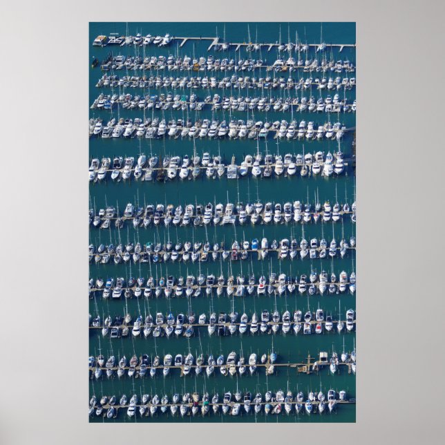 Poster Boat Harbor Aerial (Frente)