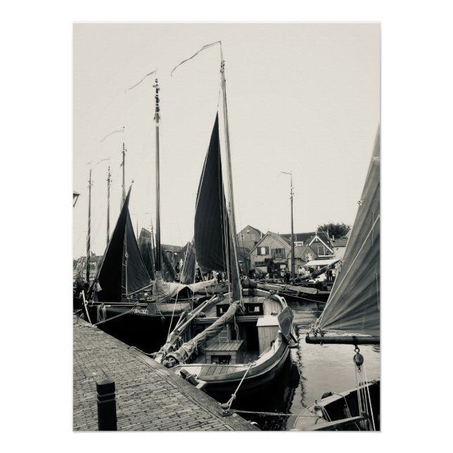 Póster Boat, Harbor, Fishingboat  (Frente)