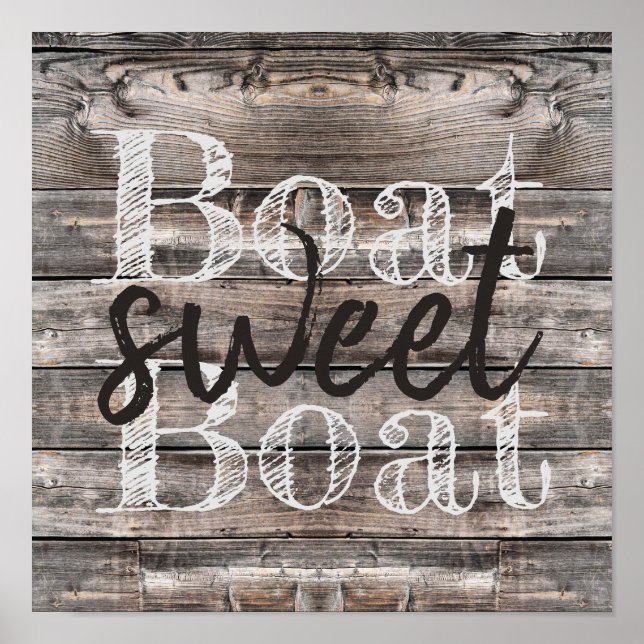 POSTER BOAT SWEET BOAT | (Frente)