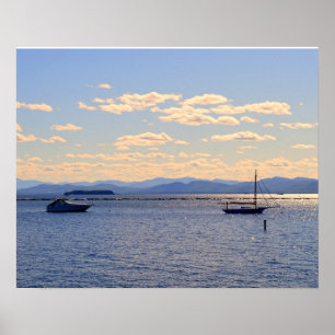 Poster Boats on Lake Champlain