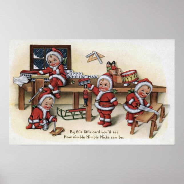 Póster Boazinhas saudáveis de Natal (Frente)