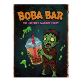 Póster Boba Bar – The Undead’s Favorite... Glossy Poster