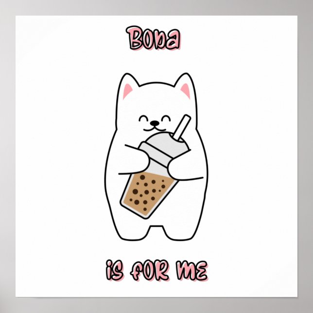 Poster Boba É Para Mim (Frente)