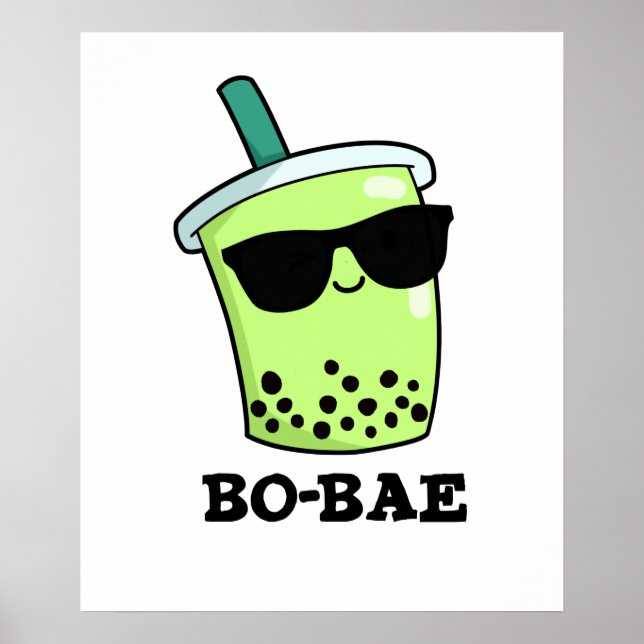 Poster BoBae Funny Boba Tea Pun (Frente)