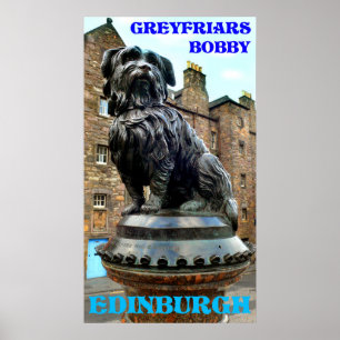 Póster bobby Edimburgo dos greyfriars