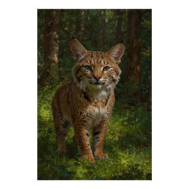 Póster Bobcat Youngster e Forest Trail