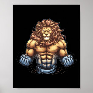 Poster BoBo de Malhação de Visto do Lion Lover Gym