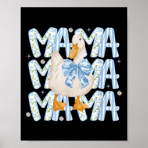 Poster Bobo Floral Goose Boho Mama Mãe Fazenda Pato Anima