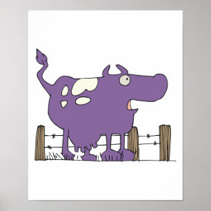 Póster Bobo Purple COw