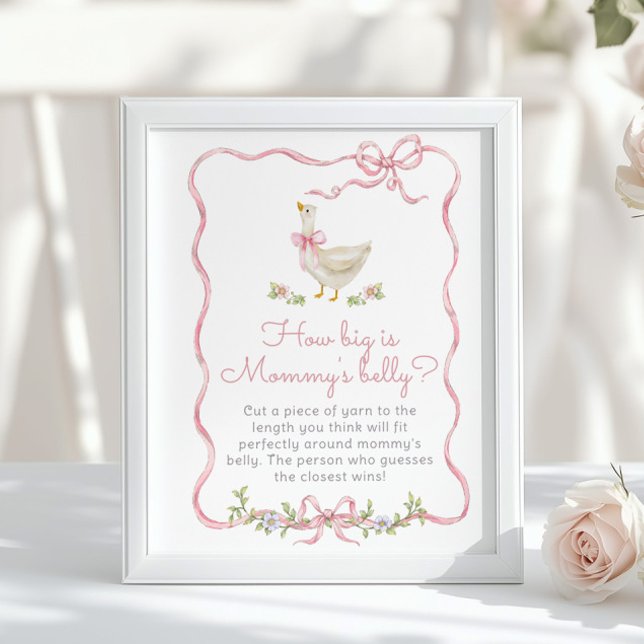 Poster Bobo rosa ganso Arco Quão grande é a barriga das m (Criador carregado)