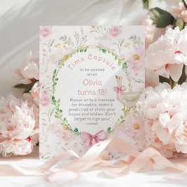 Poster Bobo Tempo da cápsula arco rosa primeiro aniversar