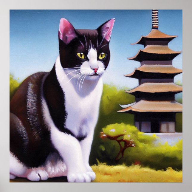 Poster Bobtail Cat japonês (Frente)