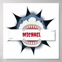 Boca Aberta de Tubarão Personalizada