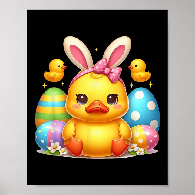 Poster Boca-Borracha Bonita Duckny Headband Engraçada Eas (Frente)