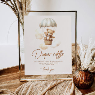 Poster Boca-fralda do urso Boho Teddy