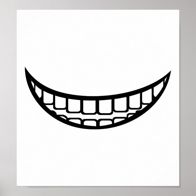 Poster Boca sorridente (Frente)